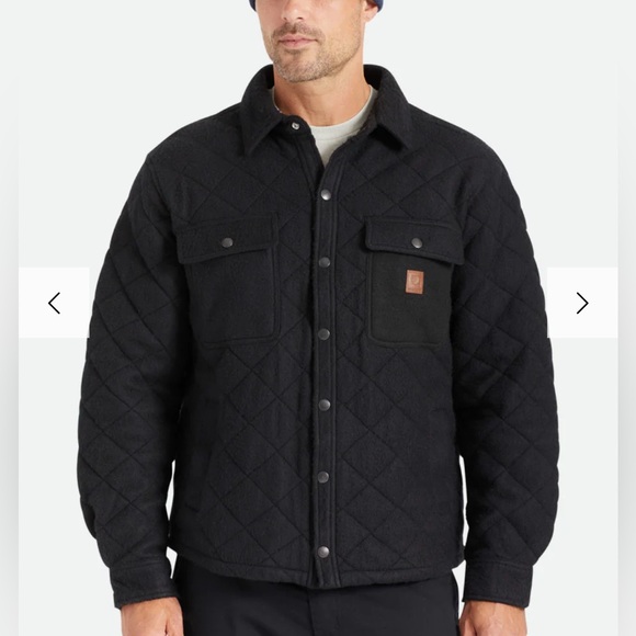 NWT - Brixton Men’s Cass Quilted Insulated Fleece Jacket - Size L - Picture 2 of 15
